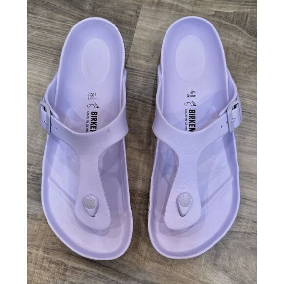 Birkenstock Gizeh Essentials Purple Fog Size 41 /US 10 - Picture 2 of 5